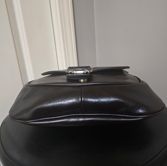 New: Patricia Nash Roana N/S Belted Crossbody - Color: Chocolate - Picture 6 of 10